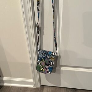 Colorful Snake Print Crossbody Bag